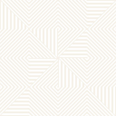 Repeating Geometric Stripes Tiling. Vector Seamless Monochrome Subtle Pattern