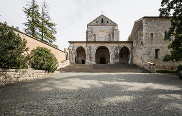 Fototapeta na wymiar Casamari abbey, Ciociaria, Frosinone, Italy