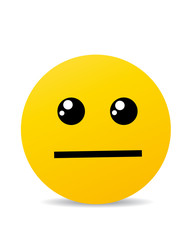 Modern yellow laughing happy smile