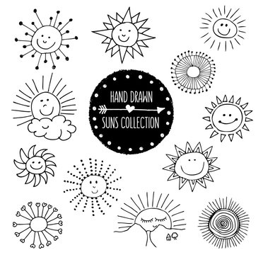 Hand Drawn Suns Collection