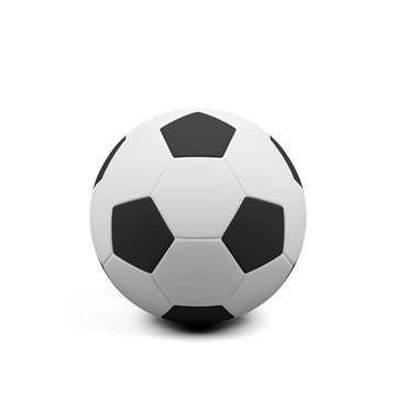 Soccer ball isolated on white. 3d image