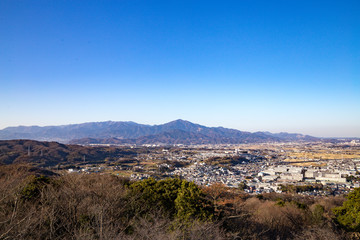 Fototapeta na wymiar 湘南平から眺める大山