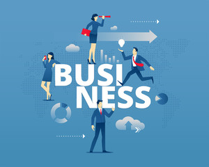 Business typographic poster