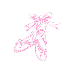 Ballet shoes doodle 