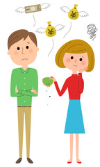 若いカップル　金欠