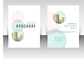 Business template. Annual report brochure design vector illustration. Business presentation, stationary, cover, booklet, banner, leaflet, flyer, newsletter, magazine, publication, landing page layout