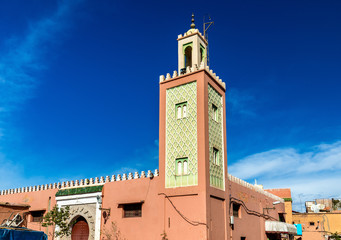 Fototapeta premium Buildings in Medina of Marrakesh, a UNESCO heritage site in Morocco