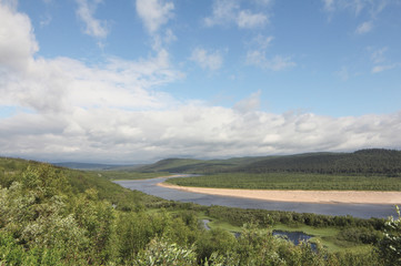 River in forest valley