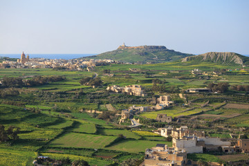 Fototapeta na wymiar View over Gozo Malta
