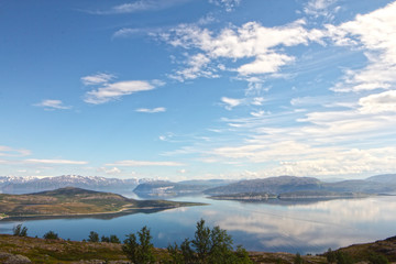 Naklejka na ściany i meble Northern Norway landscape