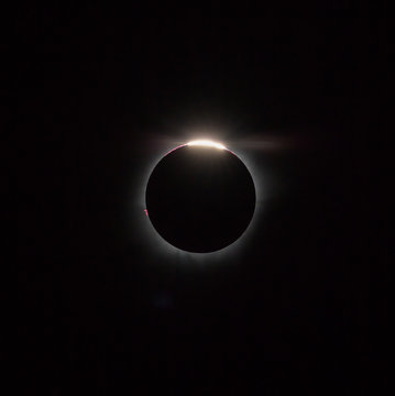 Diamond ring and protuberance (third contact). Solar Eclipse March 9, 2016. An observation from Tidore island - Maluku Utara, Indonesia (This is an original photo! Not NASA public pictures)
