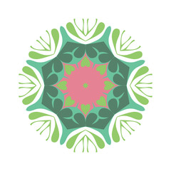 Coloring book page. Vintage decorative elements. Vector flower mandala. Oriental pattern, illustration. Indian, Spain, mystic, nature, Arabic, Islam, Moroccan, Spain.