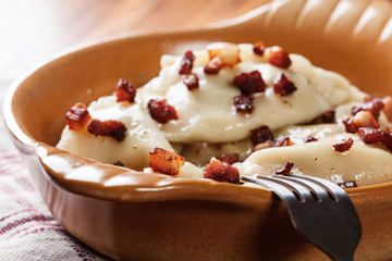 Dumplings with meat or cabbage and mushroom or cheese