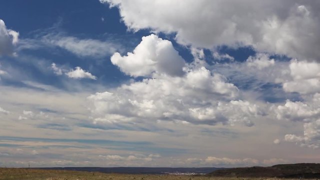 beautiful time lapse with a beautiful sky with clouds