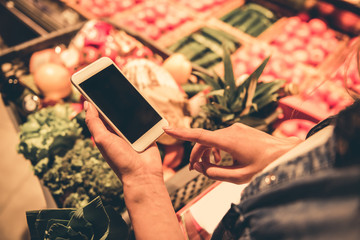 Woman at the supermarket