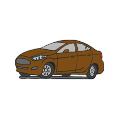 car doodle hand drawn