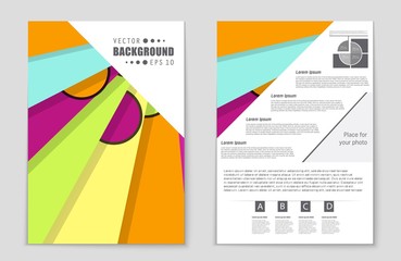 Abstract vector layout background set. For art template design, list, front page, mockup brochure theme style, banner, idea, cover, booklet, print, flyer, book, blank, card, ad, sign, sheet,, a4