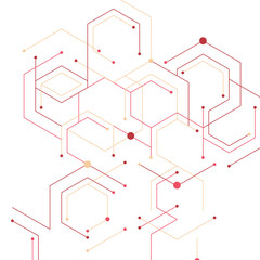 Geometric lines and dots