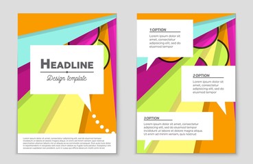 Abstract vector layout background set. For art template design, list, front page, mockup brochure theme style, banner, idea, cover, booklet, print, flyer, book, blank, card, ad, sign, sheet,, a4