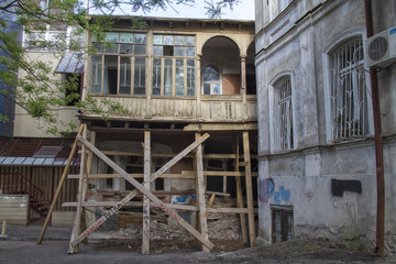 Traditional architecture of Historic District in old Tbilisi - Georgia