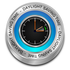 Daylight saving time button - 3D illustration