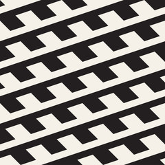 Repeating Slanted Stripes Modern Texture. Monochrome Geometric Seamless Pattern.