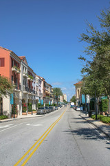 Fototapeta na wymiar フロリダ州ウエストパームビーチの美しい街並み
