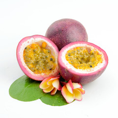 Passionfruit isolated on white