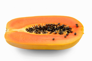 Papaya isolated on white