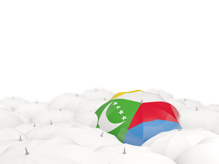 Umbrella with flag of comoros