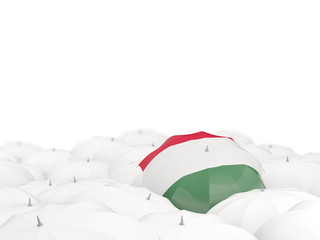 Umbrella with flag of hungary