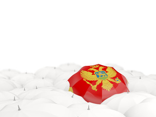 Umbrella with flag of montenegro