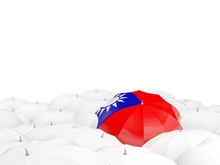Umbrella with flag of taiwan