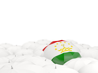 Umbrella with flag of tajikistan