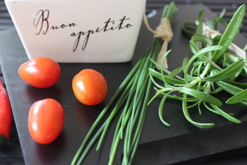 fresh vegetables and herbs, oregano, sage, chive, parsley, dill, onion, cucumber, green vegetables,...