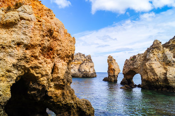 Fototapeta na wymiar Rocks at Algarve, Portugal