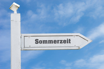 Schild 130 - Sommerzeit