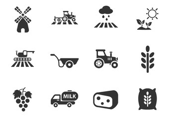 agriculture icon set