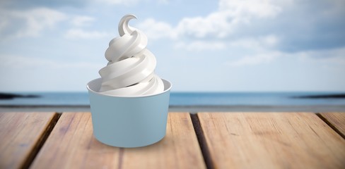 Composite image of 3d composite image of a cupcake