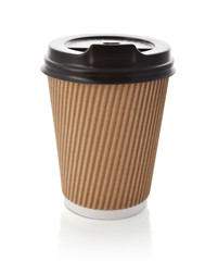 Cup of coffee with reflection