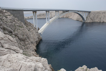 Bridge to the Isle of Pag croatia