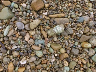Pebbles on a beach 