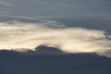 close up of the sky during sunset
