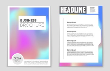 Fototapeta premium Abstract vector layout background set. For art template design, list, page, mockup brochure theme style, banner, idea, cover, booklet, print, flyer, book, blank, card, ad, sign, sheet,, a4.