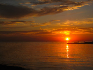 Fototapeta na wymiar sunset in croatia