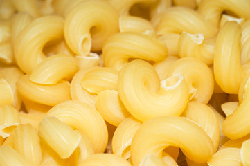 Raw pasta food background texture