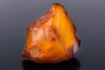Semiprecious stone Amber, the pitch connected with coniferous vegetation. It is applied in production of jewelry.