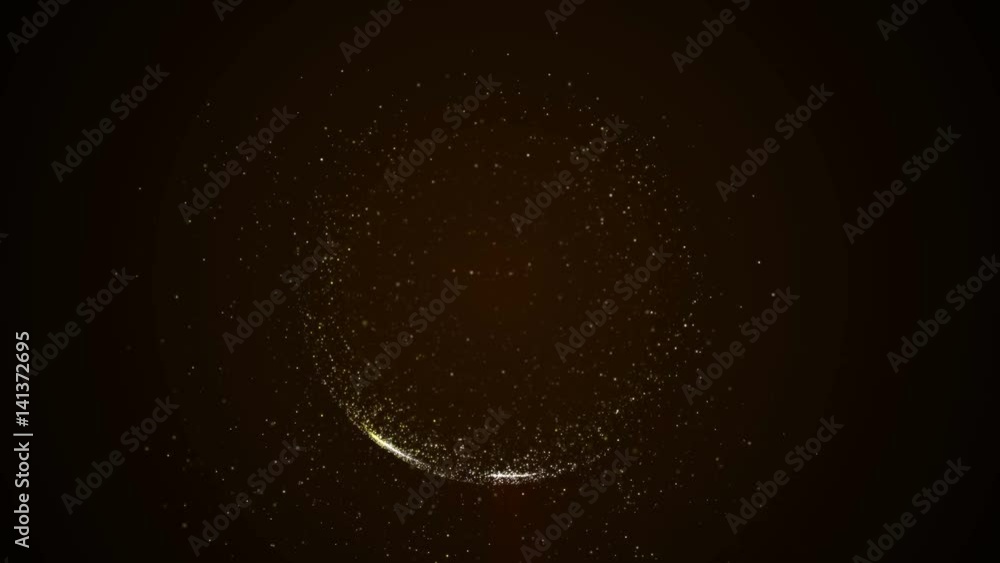 Poster abstract background with circular shape formed of small particles. light ray effect, uhd 4k 3840x216