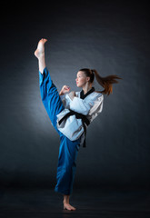 The karate girl with black belt © master1305