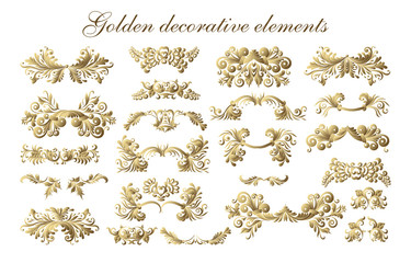 Set of vector graphic elements for design